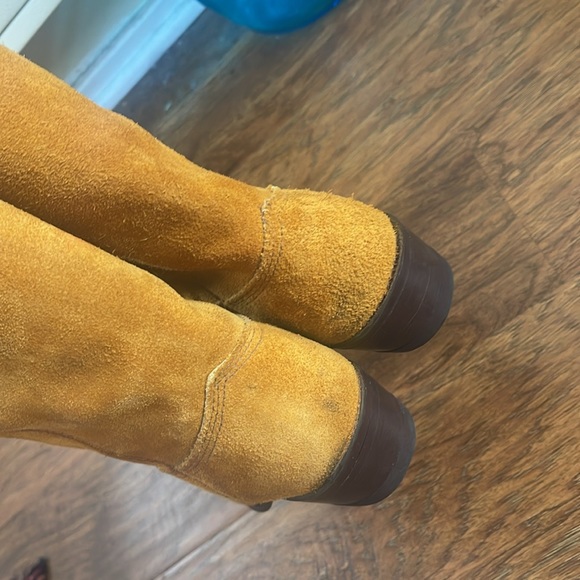 Acme vintage mustard suede cowboy boots - Picture 7 of 12